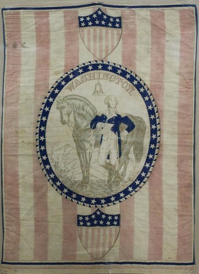 1876 George Washington Centennial banner