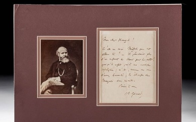 1890 Charles Gounod Letter to Publisher Heugel