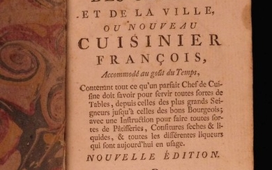 1764 Liger Cookbook Wine Making Liquor Baking French