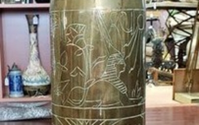 1956 Suez Crisis Trench Art Artillery Shell with