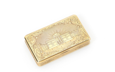 A 19th century gold box
