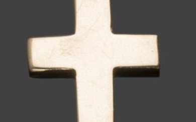 19. Petite croix pendentif en or jaune 750…