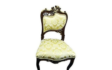 Antique 19th C. Art Nouveau French Side Chair