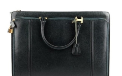 BALLY - a vintage leather briefcase. Designed with a