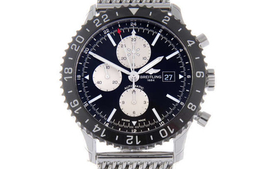BREITLING - a gentleman's bi-material Chronoliner chronograph bracelet watch.