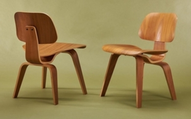 CHARLES & RAY EAMES SIX 'DCW' CHAIRS FOR HERMAN MILLER