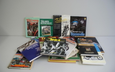 A good quantity of Triumph, BSA and other British marque motorcycling books