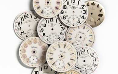Group of "Fancy" Hamilton Dials and Others