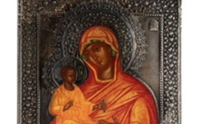 Icône de la Mère de Dieu d'Alexandrie. Tempera…