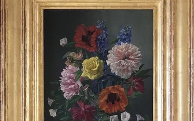 James Tucker Framed Floral Still Life Oil Painting