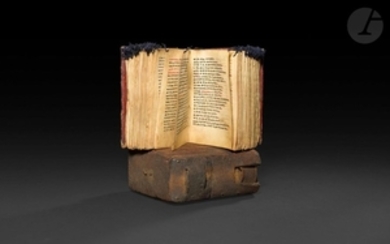 Manuscrit liturgique sur parchemin Plat de reliure…