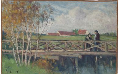 Maximilien Luce (French, 1858–1941), Le Pont d'Herville, Le Petit Bras de Seine