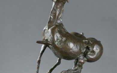 Nereo Costantini, Cavalli, bronze, 20th c.