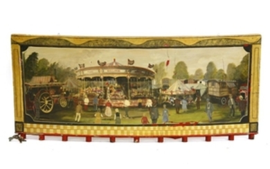 A PAINTED FAIRGROUND PANEL