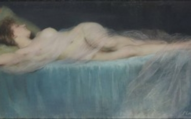 Pierre Carrier-Belleuse (French, 1851-1932), Sleeping nude