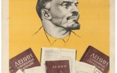 Propaganda Poster Soviet Union Lenin Ideas USSR