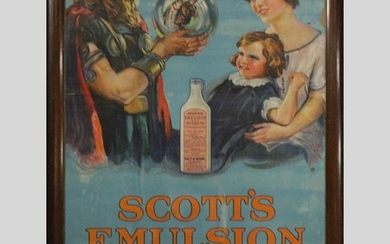 Vintage Scott's Emulsion Advertising Poster