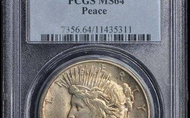 1921 $1 Peace Dollar - Type 1 High Relief PCGS MS64