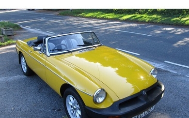 1979 MG B ROADSTER WITH ONLY 32,000 MILES Registration No: A...