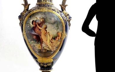 19th C. Monumental Royal Vienna Style Vase
