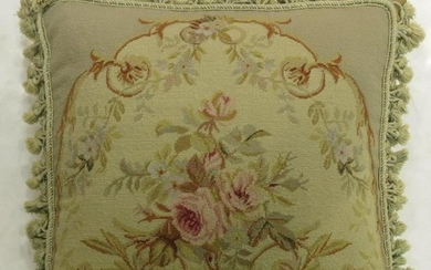 19th Century French Aubusson Pillow