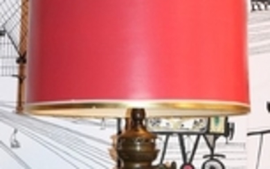 METAL TABLE LAMP OIL LAMP STYLE BASE 27