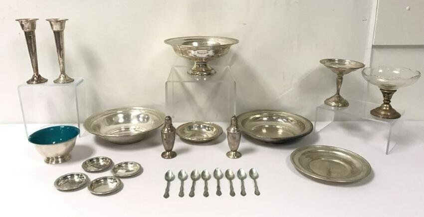 24 PIECES MISCELLANEOUS AMERICAN STERLING SILVER
