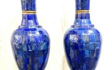 28.5 KG Beautiful Lapis Lazuli Carving Vase