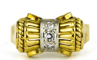 Antique - *Low Reserve Price* - 18 kt. Yellow gold - Ring Diamond