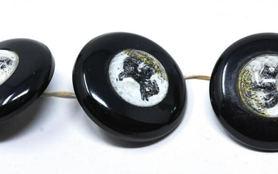 3 Circa 1940s Scotty Dog Motif Bakelite Buttons