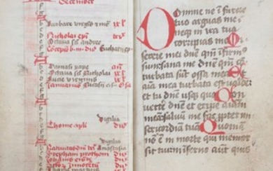 Book of Hours.- Calendar, Penitential Psalms, Litany, Office...