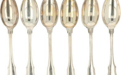 (3+3) piece lot with spoons silver.