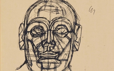 Alberto Giacometti (1901-1966), D'après une sculpture sumérienne: tête de Gudea