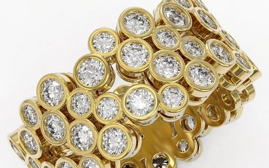4 ctw Diamond Designer Ring 18K Yellow Gold