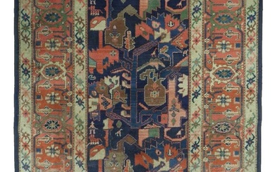 4 x 6 Blue Semi-Antique Persian Rug