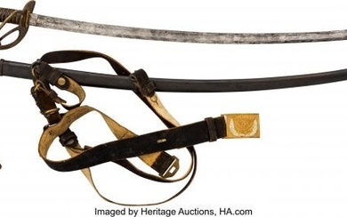 40019: US Cavalry Saber by Mansfield & Lamb with Belt a