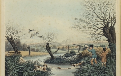 FOUR HUNTING SCENES BY ROBERT HAVELL JNR