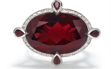 Stephen Webster, A Garnet, Sapphire and Diamond 'Jewelvine Romantic' Ring