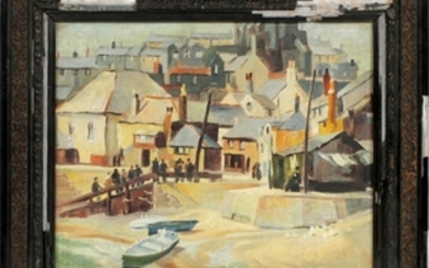 L.R. COLES OIL ON BOARD 11 13 ST. IVES CORNWALL