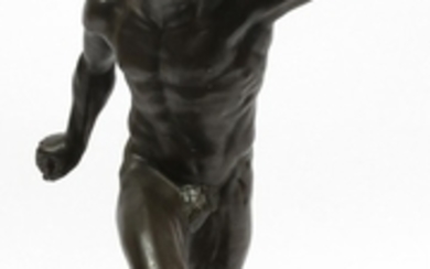 BRONZE SCULPTURE OF THE BORGHESE GLADIATOR C. 1920 S 19 20 12