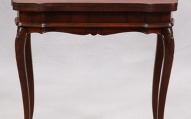 FRUITWOOD INLAY GAME TABLE 29 15 31
