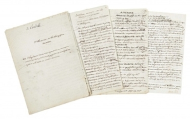 AUGUSTE PYRAME DE CANDOLLE (1778-1841) Réunion de 3 manuscrits autographes