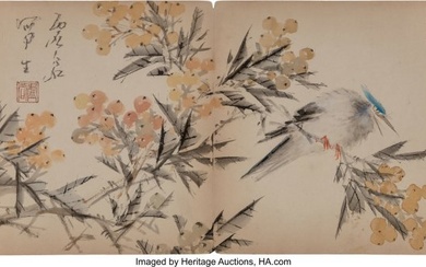 78119: Xu Gu (Chinese, 1824-1896) Squirrel, Bird (two w