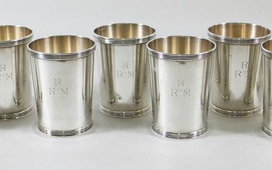 (8) FRANK WHITING STERLING MINT JULEP CUPS