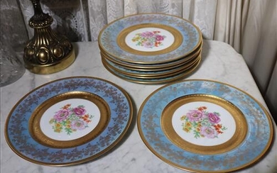 8 beautiful decorative plates, 11 in. Dia.