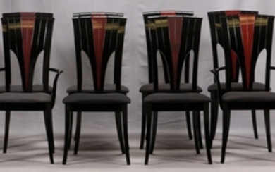 ART DECO INFLUENCE LACQUER CHAIRS PCS. 42 20 18