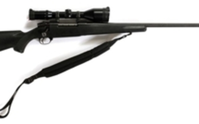 WEATHERBY MARK V BOLT ACTION .338 WIN MAG CAL RIFLE AND SCOPE 28BBL H272389
