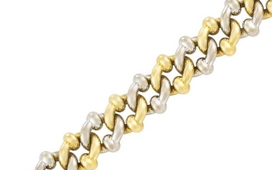 Two-Color Gold Curb Link Bracelet, Tiffany & Co.