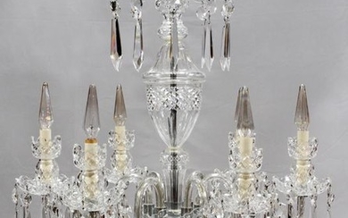 WATERFORD SIX ARM CHANDELIER H 31", DIA 26"