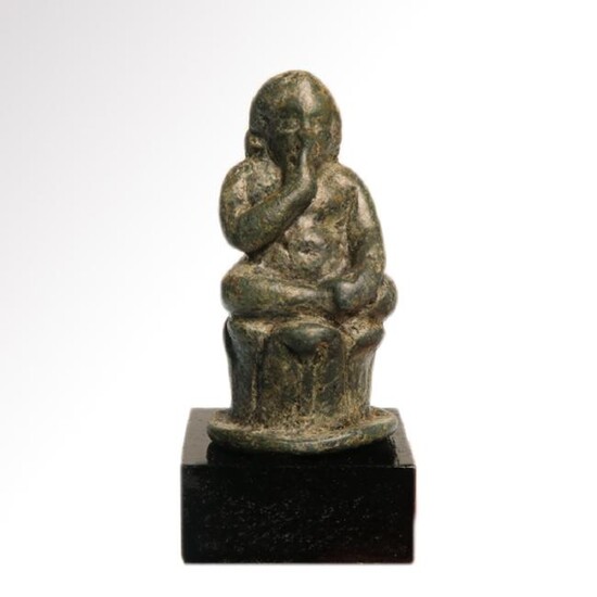 Romano-Egyptian Bronze Harpocrates Figurine, c. 1st